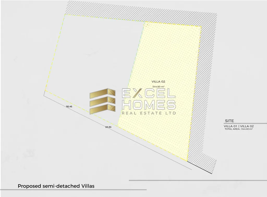 344 sqm Plot with Permits for Semi-Detached Villa in Marsaxlokk, Malta
