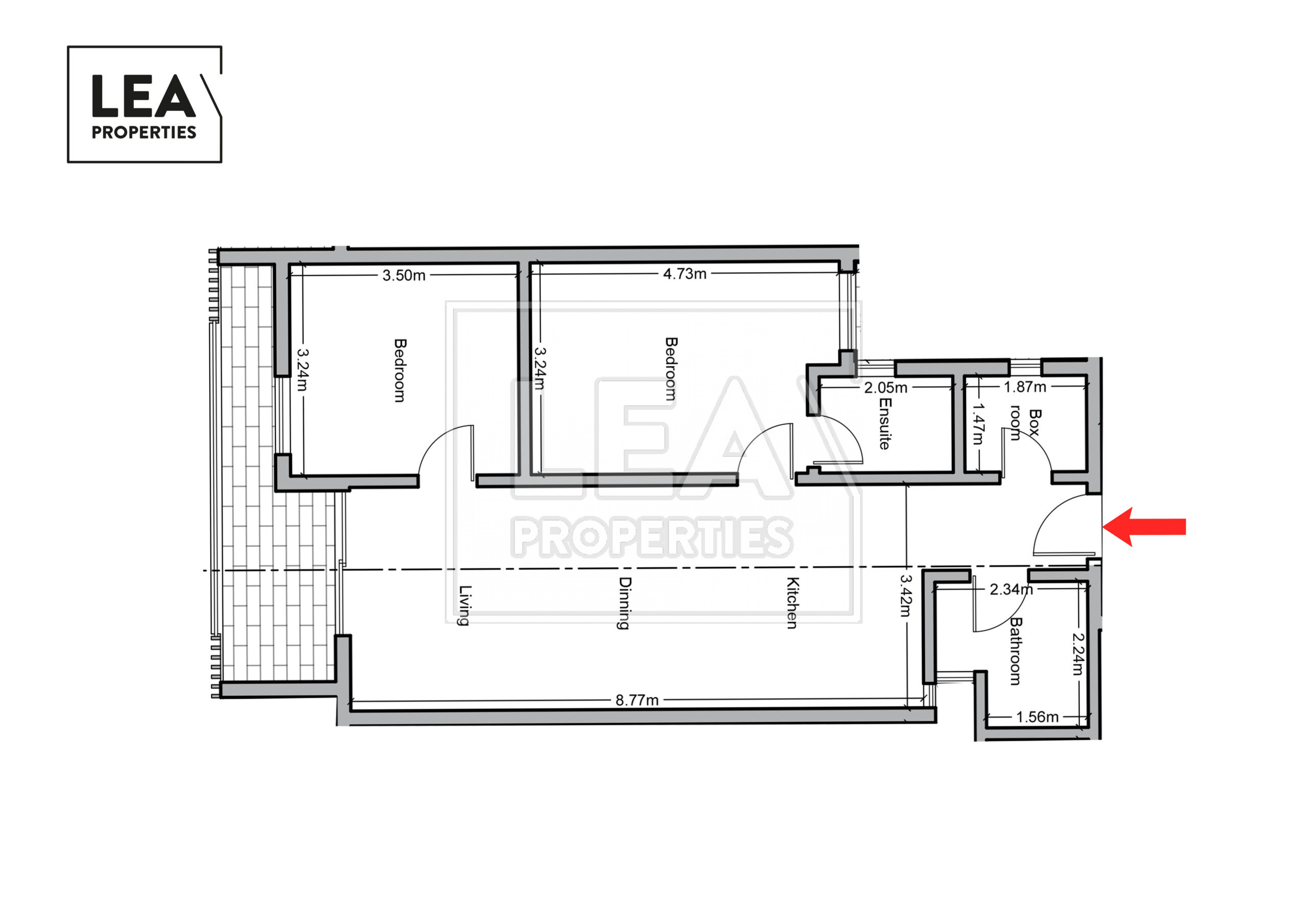 Modern 2 Bedroom Apartment in Żabbar, Malta